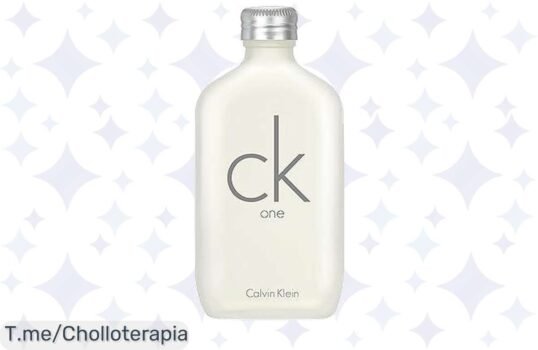 Descubre CK One, la colonia unisex que conquista corazones Frescura infinita y aroma único a un precio loco ¡No te quedes sin el tuyo, oferta limitada!