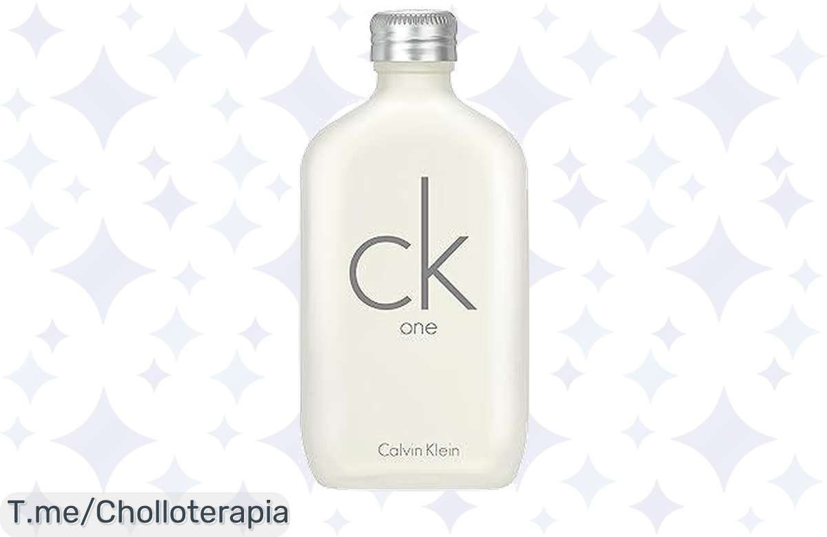 Descubre CK One, la colonia unisex que conquista corazones. Frescura infinita y aroma único a un precio loco. ¡No te quedes sin el tuyo, oferta limitada!