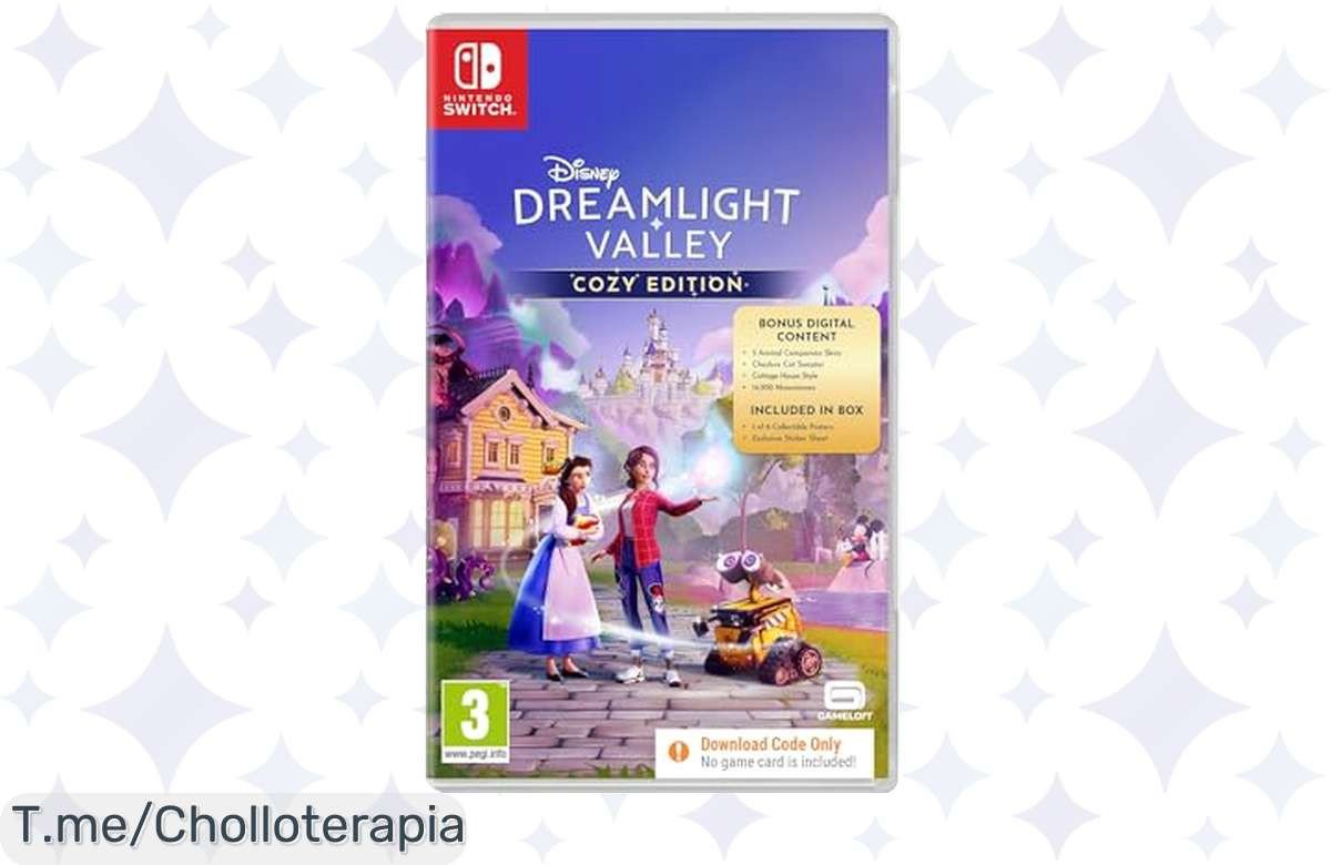 Descubre Disney Dreamlight Valley: Cozy Edition y vive aventuras personalizadas como nunca antes con contenido exclusivo. ¡No dejes pasar este super chollo, compra ya!