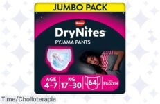 Descubre Huggies Drynites: Protección nocturna ultra absorbente con diseños Disney ¡No dejes escapar este super chollo y garantiza el descanso perfecto para tus peques ya!