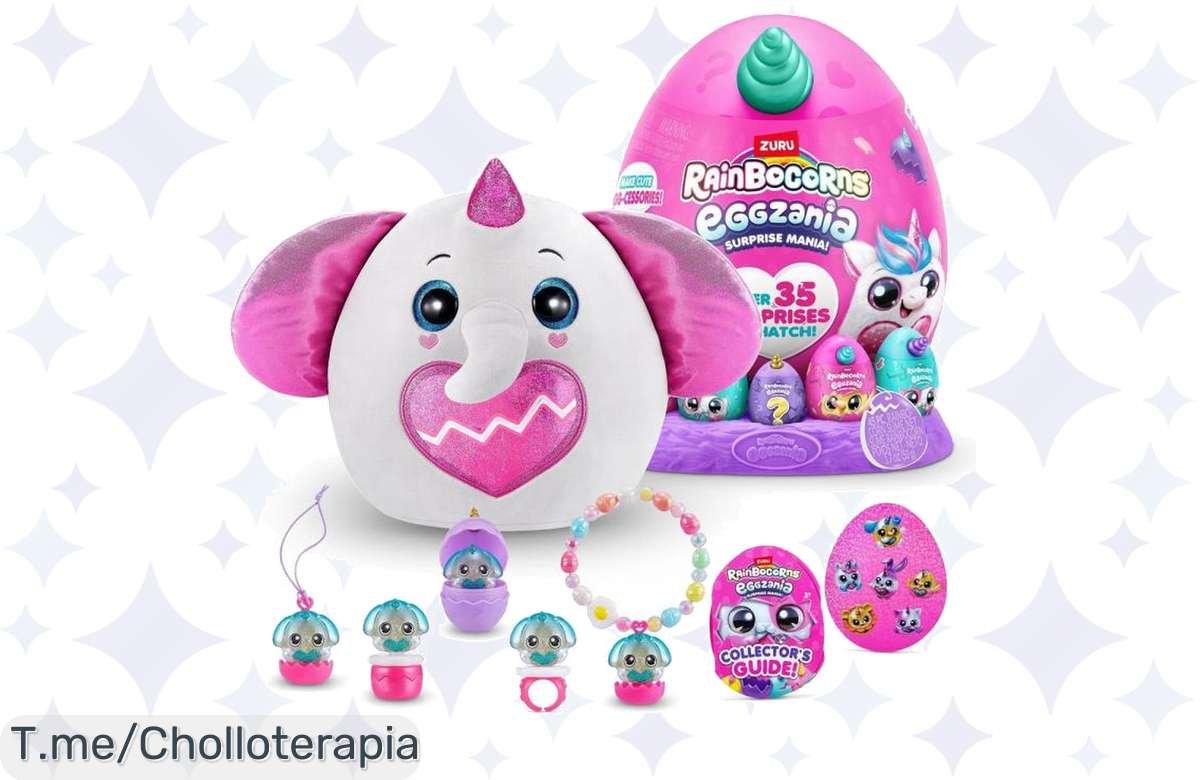 Descubre RAINBOCORNS: ¡más de 35 sorpresas en cada huevo! Diversión garantizada a un precio loco que no puedes dejar pasar. ¡Apresúrate, la oferta es limitada!