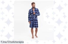 Descubre el Bata Kimono de Coralina para Hombre, un abrigo único que te envuelve en calidez y estilo ¡Aprovecha este super chollo y compra ya antes que se agote!