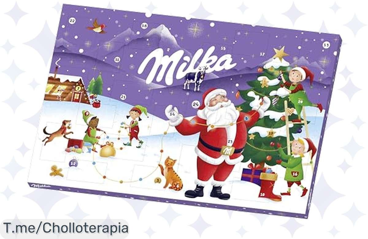 Descubre el Calendario de Adviento Milka: 24 días de alegría y sorpresas dulces en una oferta única que no puedes dejar pasar. ¡Corre, es un super chollo limitado!