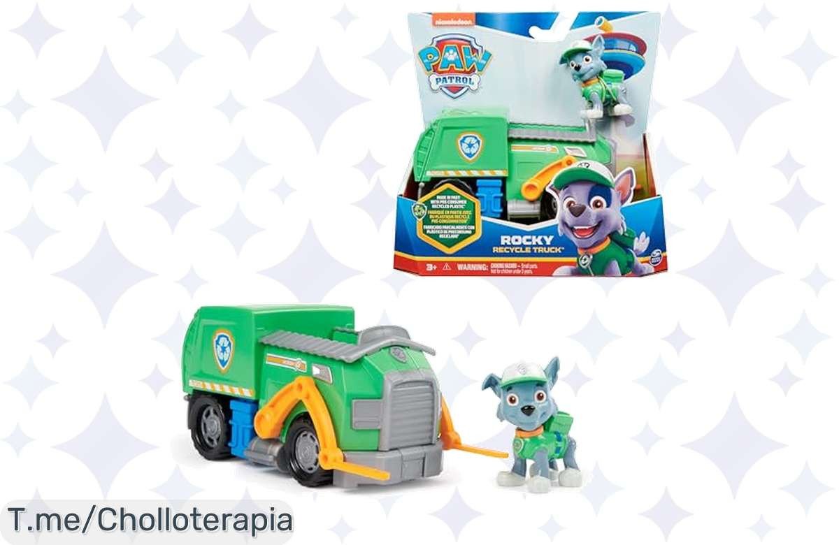Descubre el Camión de Reciclaje de Rocky, un juguete único que transforma la diversión en aventura. Aprovecha este super chollo antes de que se agote, ¡compra ya!