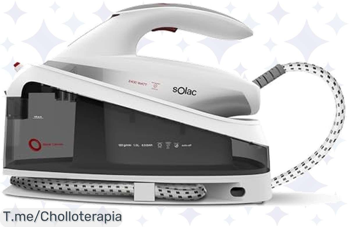 Descubre el Chollazo del Año: Solac CPB6200 Blank Canvas con 6.5 Bar de Potente Vapor para Arrugas Imposibles a un Precio Loco ¡Compra Ahora y No Te Pierdas Esta Oportunidad!
