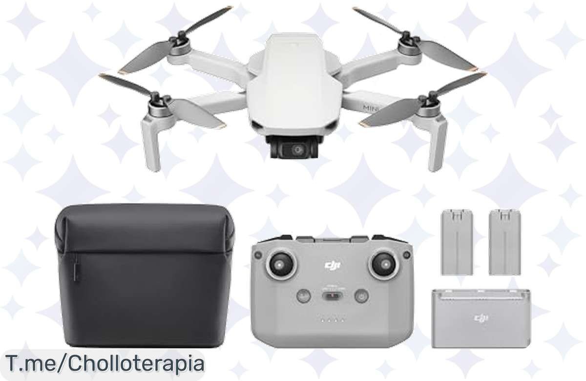Descubre el DJI Mini 4K: ¡graba como un pro y vuela hasta 10 km! Aprovecha este ofertón con batería extra, no dejes pasar este chollo que se va volando, ¡compra ya!