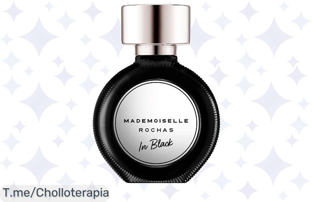 Descubre el Eau de Parfum Mademoiselle Rochas In Black, un super chollo que realza tu elegancia y sensualidad. ¡No pierdas esta oferta única antes de que desaparezca!