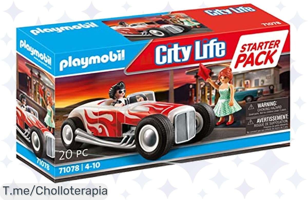 Descubre el Hot Rod PLAYMOBIL, un super chollo para aventuras épicas que hará brillar la imaginación de tus peques. ¡No te lo pierdas, adquiérelo YA antes de que se agote!