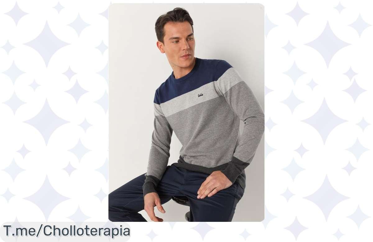 Descubre el Jersey Franjas de Lois Jeans, un super chollo que combina estilo y comodidad. ¡No te quedes sin él, la oferta es limitada y vuela rápido!