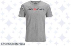 Descubre el Jjecorp Logo Tee en Light Grey Melange a un precio loco, ligero y cómodo ¡No dejes pasar este ofertón único, compra ya antes de que se agoten!