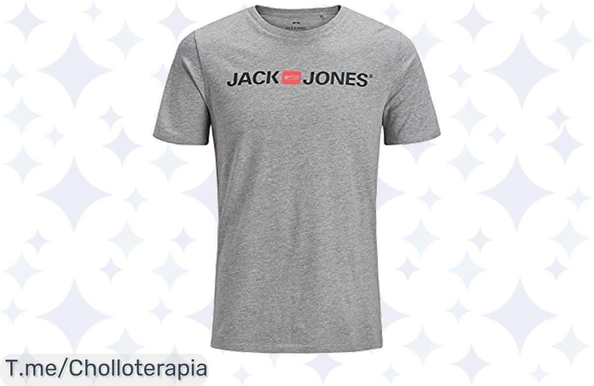 Descubre el Jjecorp Logo Tee en Light Grey Melange a un precio loco, ligero y cómodo. ¡No dejes pasar este ofertón único, compra ya antes de que se agoten!