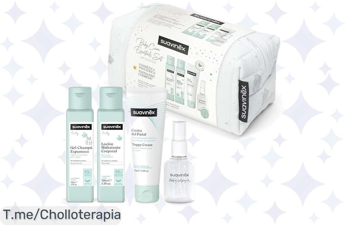 Descubre el Neceser Suavinex para Bebés: ¡Un kit completo de aseo con gel, loción y más a un precio loco! Oferta limitadísima que no puedes dejar pasar. ¡Compra ya!