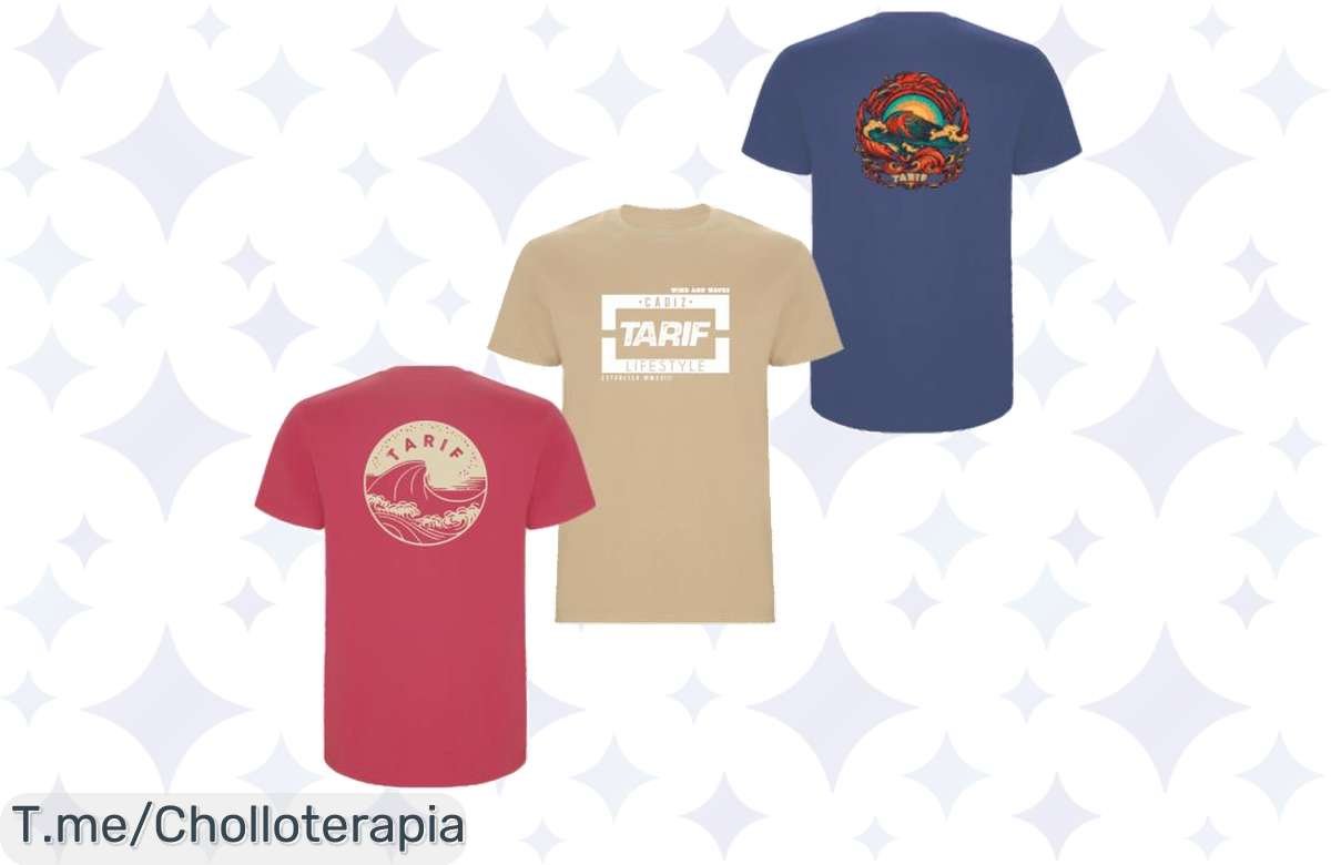 Descubre el Super Chollo: Pack de 3 Camisetas Tarif Surf para Hombre a un Precio Loco. Viste la Moda de Verano que Todos Quieren. ¡Compra Ya Antes de Que se Agoten!