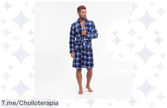 Descubre el albornoz de manga larga en coralina, una suavidad nunca vista a un precio loco ¡Aprovecha este ofertón y siente la calidez que mereces antes de que se agoten!