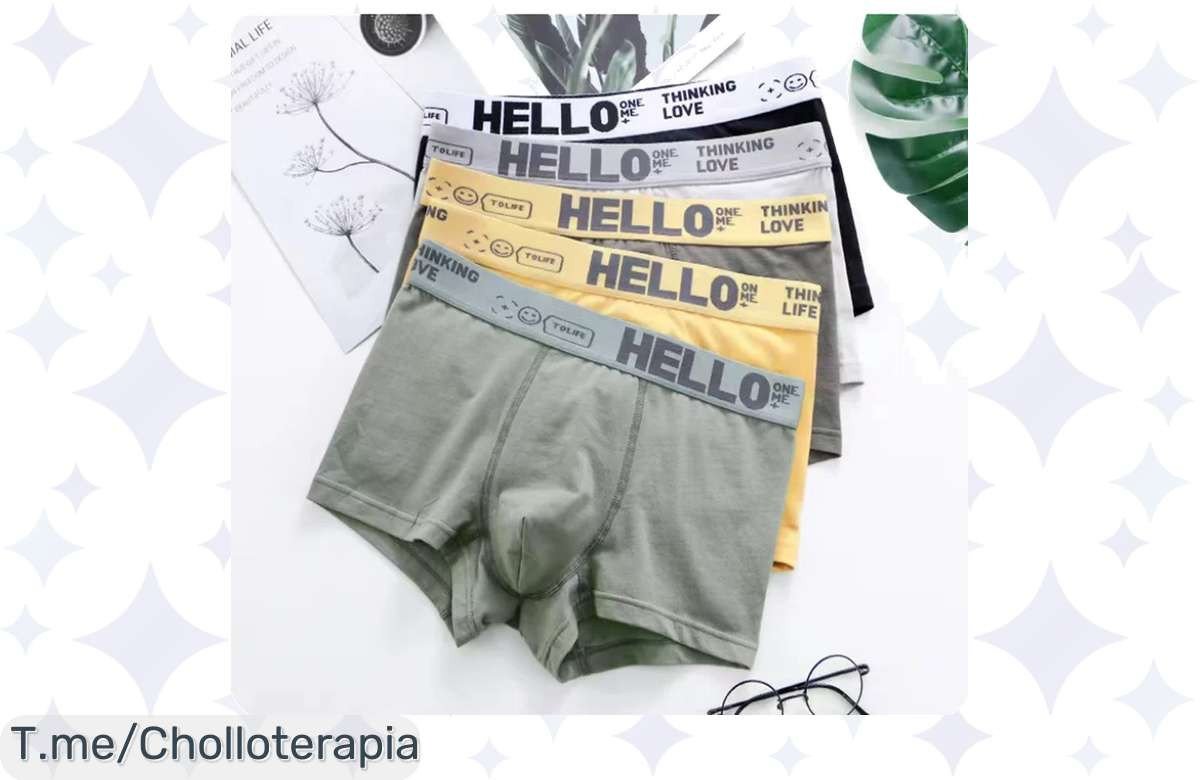 ¡Descubre el bóxer sexy y cómodo que transforma tu estilo! Siente la frescura en tu piel y aprovecha este super chollo antes de que se agoten las unidades limitadas.