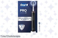 Descubre el cepillo eléctrico OralB Pro 3 con limpieza profunda y cuidado de encías, ¡aprovecha este ofertón único que transforma tu sonrisa antes de que se agote!