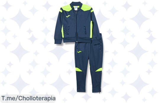Descubre el chándal Joma Championship VI Marino que se ajusta perfecto y siente la comodidad a un precio loco, ¡ofertón limitado que no puedes dejar pasar!