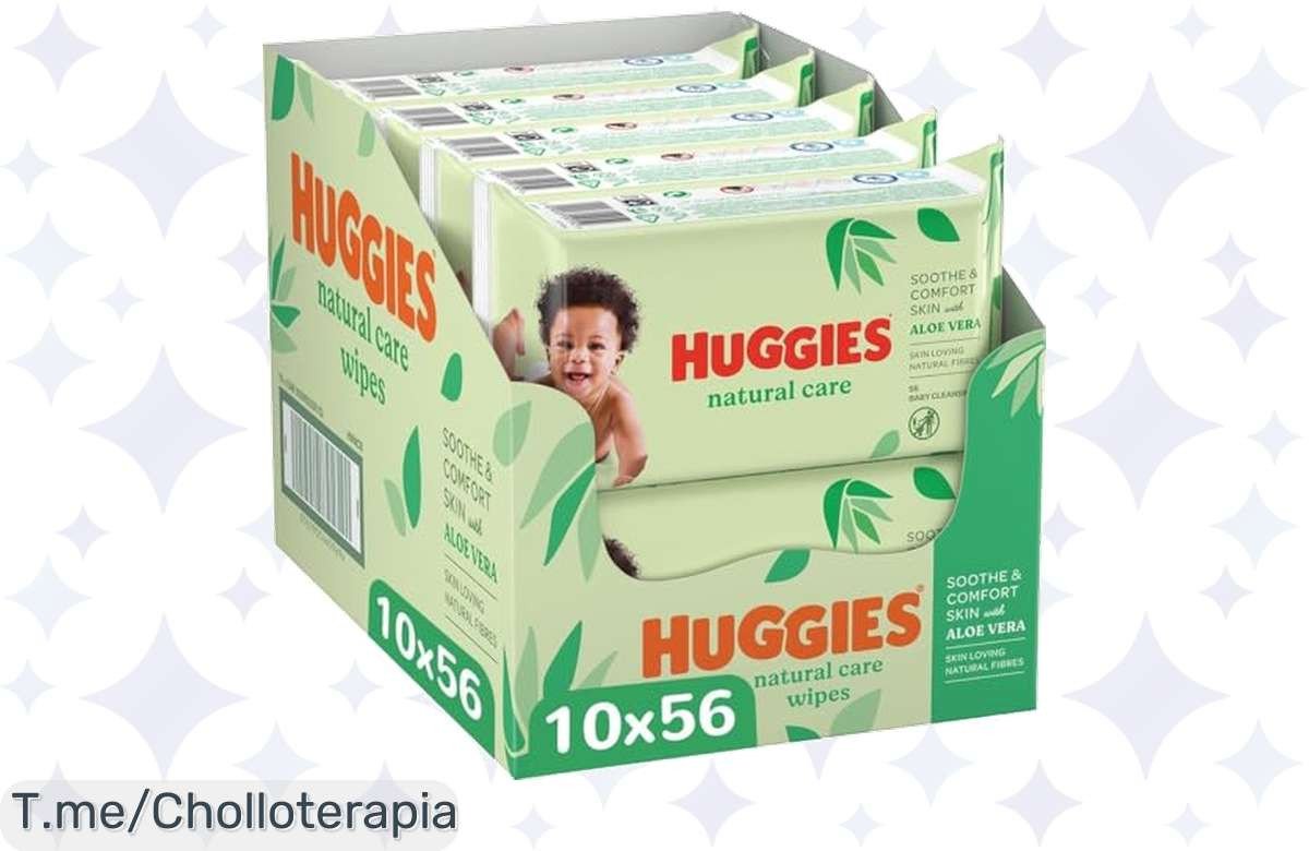 Descubre el chollazo de Huggies: 560 toallitas con Aloe Vera que cuidan la piel de tu bebé. ¡Aprovecha este ofertón antes de que se agote! Compra ya y dale lo mejor.