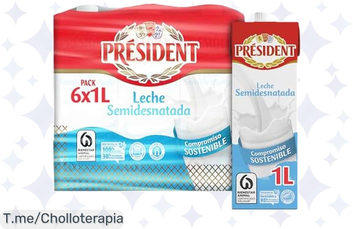 Descubre el chollazo de Leche UHT Semidesnatada: nutre tu cuerpo y potencia tu energía. ¡No te quedes sin ella, la oferta nunca vista se acaba ya!