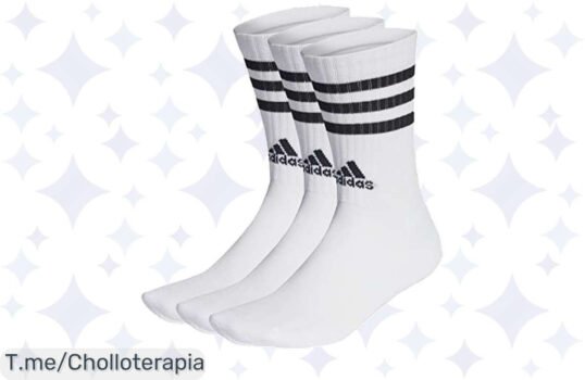 Descubre el chollazo de adidas: Tres pares de calcetines 3Stripes con amortiguación total a un precio loco, ¡confort para tus pies que no podrás dejar pasar!