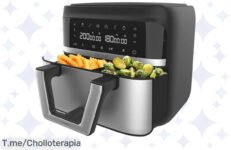 Descubre el chollazo de la temporada con la freidora de aire Cecotec Dual 9000, ¡un super chollo saludable que hará volar tus recetas! No esperes más y compra ya antes de que se agote