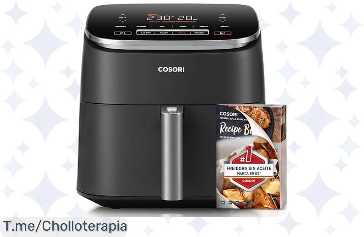 Descubre el chollazo del año: COSORI Freidora de Aire Turbo Blaze™ 6L, cocina al instante y disfruta una limpieza fácil. ¡No te pierdas este ofertón antes que se acabe!