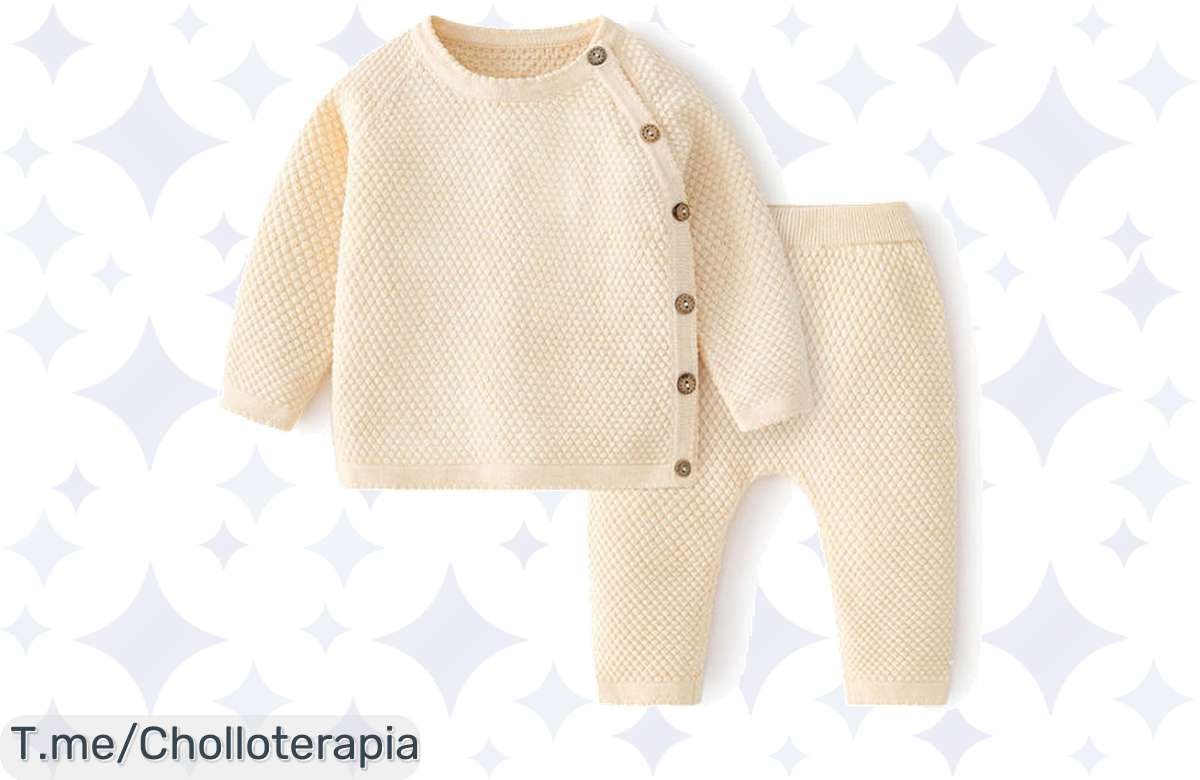 Descubre el chollazo del año: Conjuntos de ropa en algodón para bebés, cómodos y adorables. ¡No te pierdas este ofertón único! Compra ya antes que se agoten.