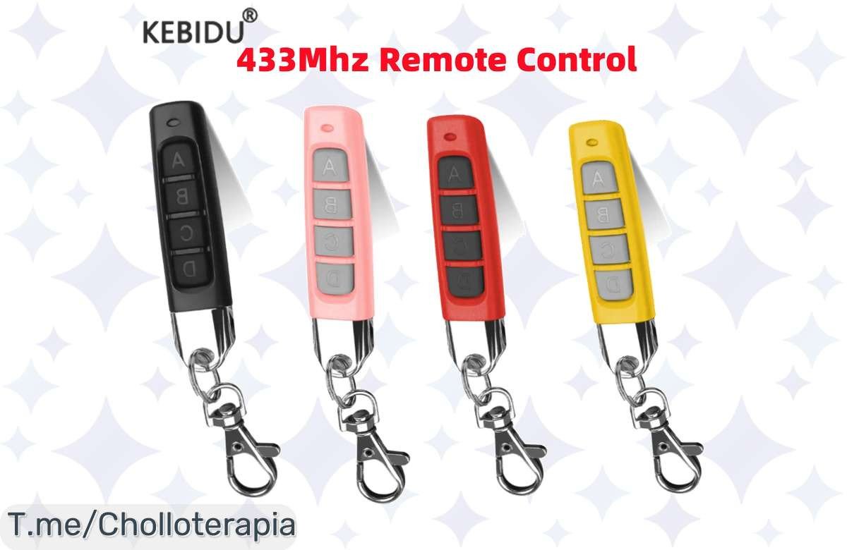 Descubre el chollazo del año: Control remoto duplicador 433MHz, clona tus controles en segundos y transforma tu vida. ¡Aprovecha este ofertón antes de que se acabe!
