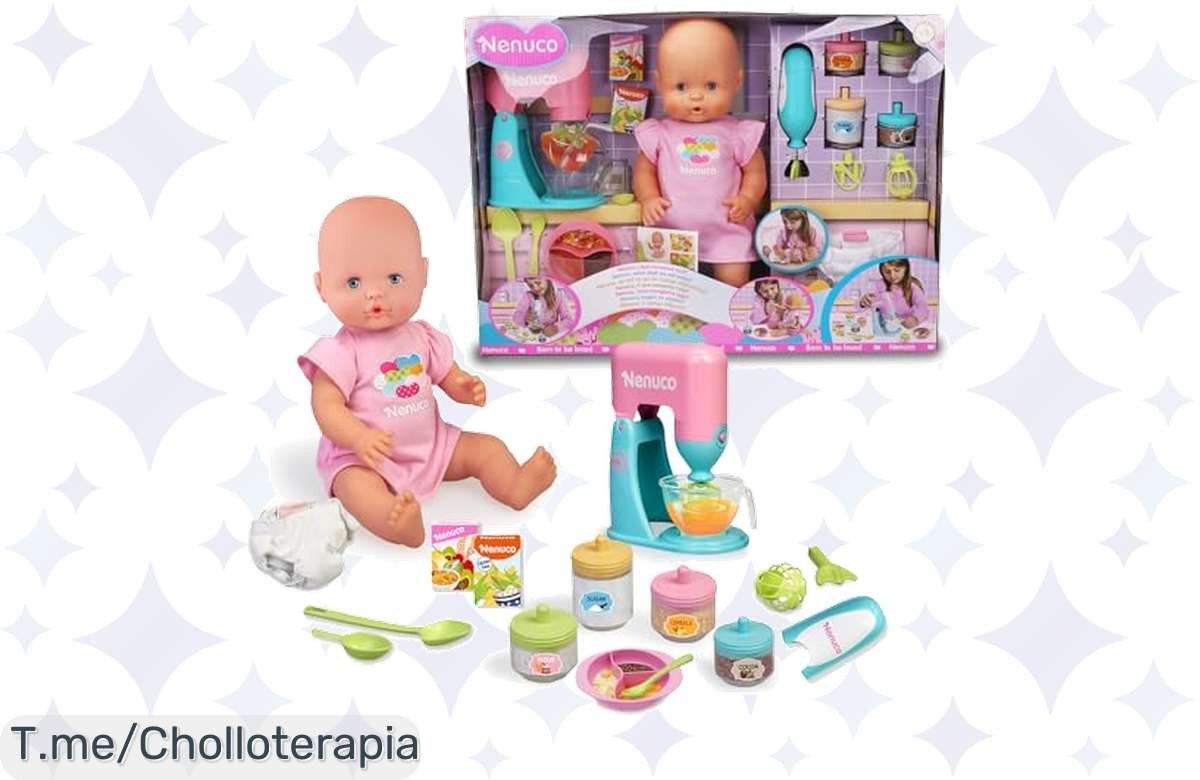 Descubre el chollazo del año: Nenuco, el muñeco bebé que cocina contigo ¡con accesorios mágicos! Oferta única y limitada, corre por tu precio loco antes de que se agote.