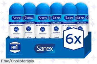 Descubre el chollazo del año: Pack de 6 Desodorantes Sanex con una protección brutal y frescura asegurada ¡Compra ya antes de que se acaben!