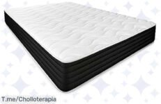 Descubre el chollazo del año: colchón viscoelástico pocket reversible, comodidad 2 en 1 Duerme como un rey y cuida tu columna con este ofertón único ¡Compra ya antes de que se agote!