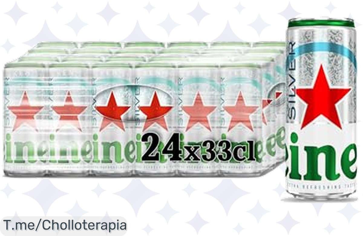 ¡Descubre el chollazo del año con 24 latas de Heineken Silver! Sabor suave y refrescante a un precio loco. ¡Date prisa, esta oferta brutal se agota rápido!