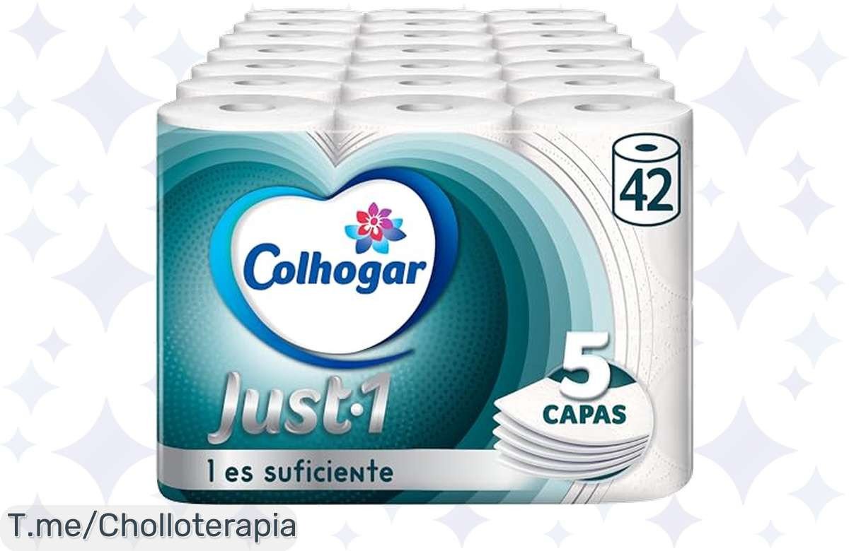 Descubre el chollazo del año con Colhogar Just 1, ¡el papel higiénico extra absorbente de 5 capas que hará tu hogar más cómodo! Aprovecha el súper descuento y ahorra ahora mismo.