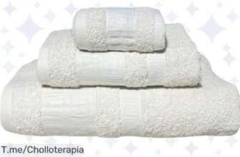 Descubre el chollazo del año: set de toallas ILOVEHOME, 100% algodón y suavidad extrema, transforma tu baño hoy mismo ¡No te lo pierdas, oferta limitada!