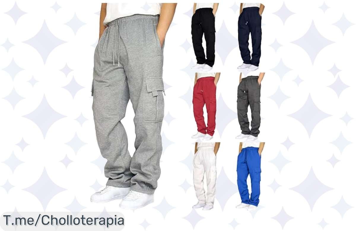 ¡Descubre el chollazo del invierno! Pantalones de chándal forrados con descuento brutal que te abrazan y ofrecen comodidad total. ¡Aprovecha este ofertón antes de que se agote!
