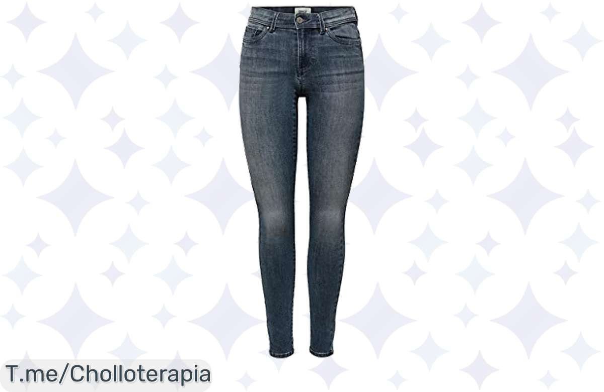 Descubre el chollazo del momento: Jeans ONLY ONLWAUW Life Mid SK DNM para Mujer, ¡con estilo único y comodidad! Aprovecha este ofertón limitado y compra ya tu look fabuloso.