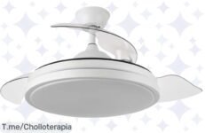 Descubre el chollazo del ventilador de techo Escorpión: luz y frescura a tu hogar con mando a distancia, ¡no te quedes sin el ofertón antes que se agote!