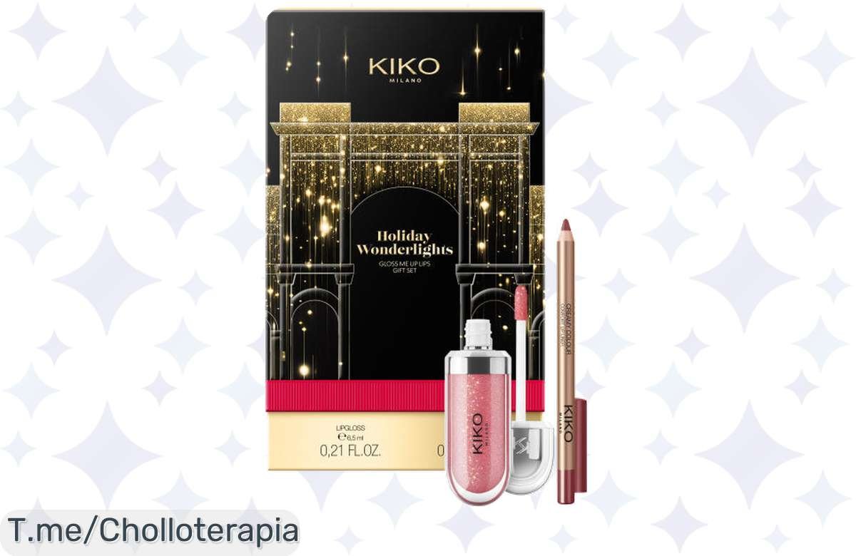 Descubre el chollo del año: ¡KIKO Milano Holiday Wonderlights Gloss Me Up Lips Gift Set! Labios irresistibles y radiantes a precio de ganga. ¡Compra ya antes que se agoten!