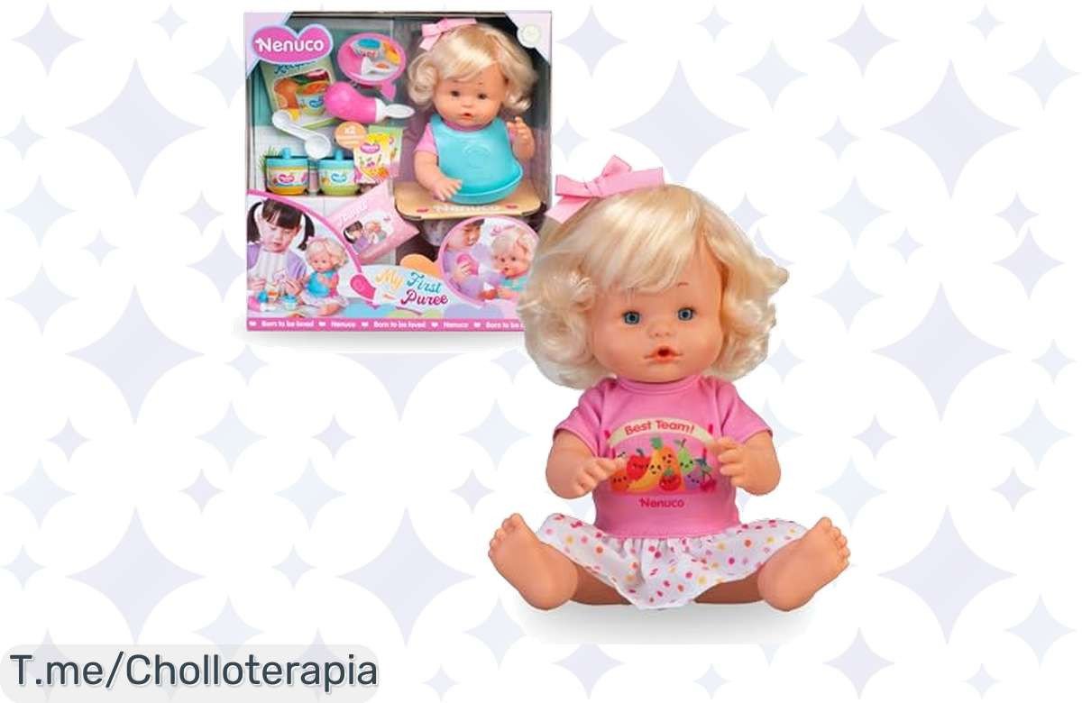 Descubre el chollo del año con Nenuco Mi Primera Papilla, un muñeco divertido que enseña a cuidar y alimentar mientras juegan. ¡No te quedes sin el tuyo en esta oferta limitada!