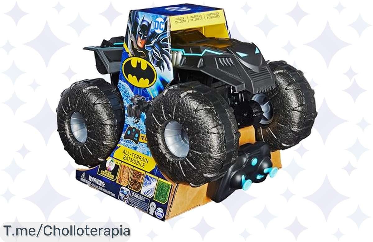 Descubre el coche teledirigido Batmóvil 4×4, resistente y emocionante. ¡Aprovecha este ofertón único y haz felices a tus peques! Corre, la oferta no durará mucho tiempo.