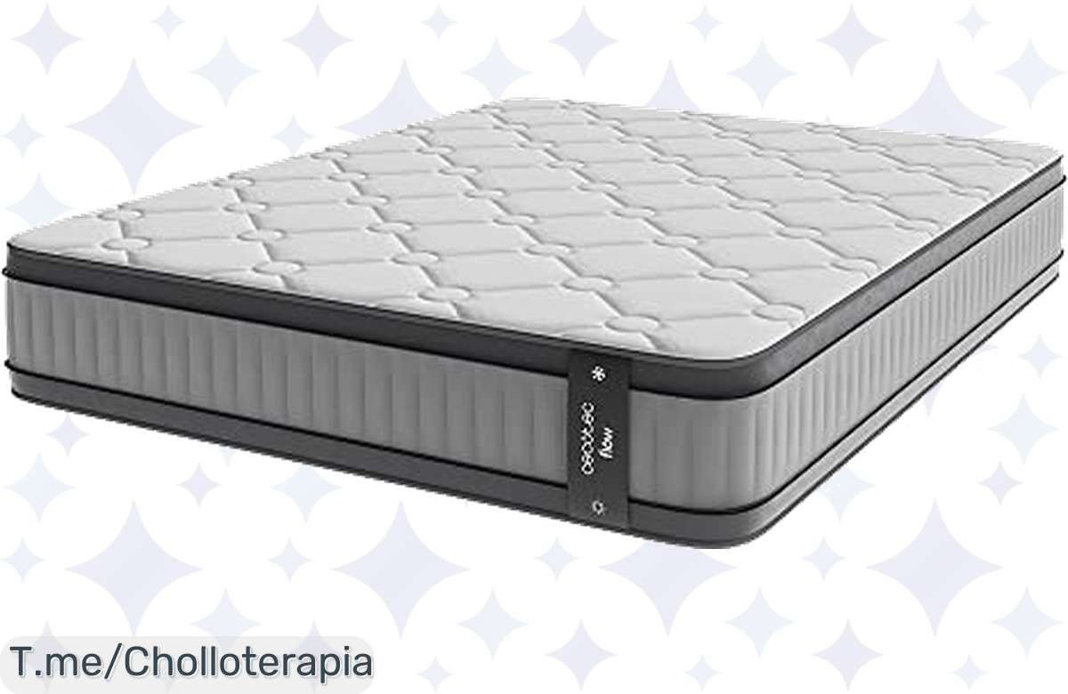 Descubre el colchón híbrido Cecotec Flow 8900 a precio loco, máxima frescura y confort para un sueño profundo. ¡Aprovecha esta oferta única antes de que se agote!