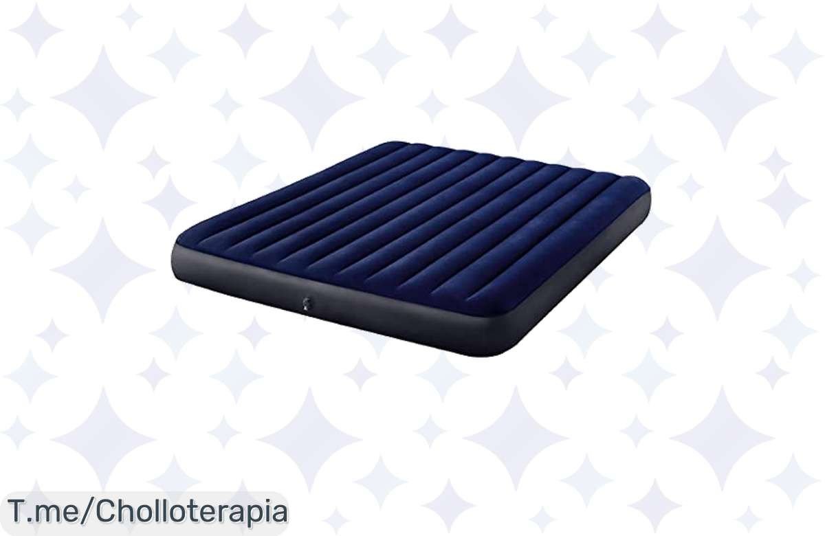 Descubre el colchón hinchable Intex 64755: ¡una comodidad rey en tus aventuras! Infla en 5 minutos y transforma tu descanso. Aprovecha este ofertón antes de que se agote.