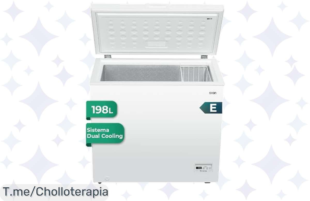 Descubre el congelador Svan Horizontal Blanco, con tecnología Dual Cooling y silencio absoluto; ¡aprovecha este super chollo antes de que se agote!
