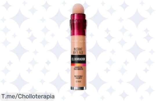 Descubre el corrector de ojeras Maybelline y dile adiós al cansancio con un super chollo que te hará brillar ¡Actúa rápido, la oferta nunca se repetirá!