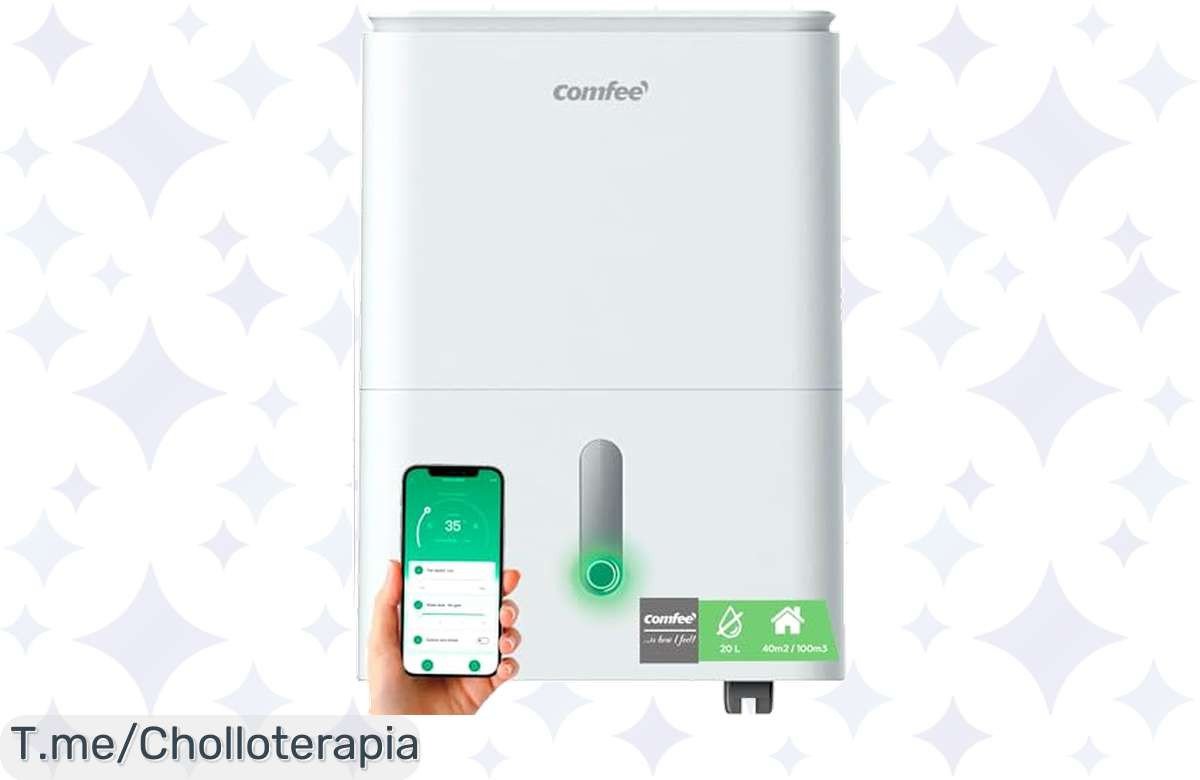 Descubre el deshumidificador COMFEE’: ¡Elimina hasta 16 litros de humedad al día y controla desde tu móvil! Super chollo en oferta limitada, ¡aprovéchalo antes que se agote!