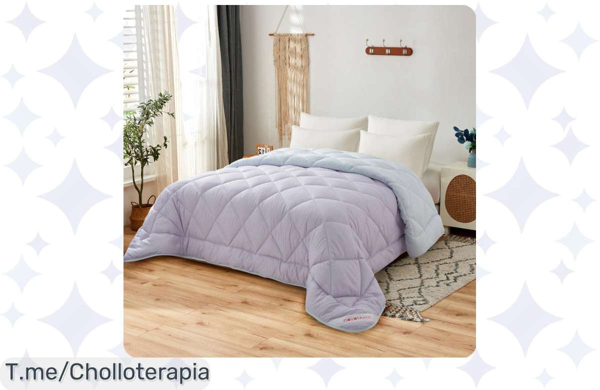 Descubre el edredón nórdico bicolor Novotextil: suavidad increíble y un precio loco en este ofertón que no querrás dejar escapar. ¡Compra ya antes de que se agote!