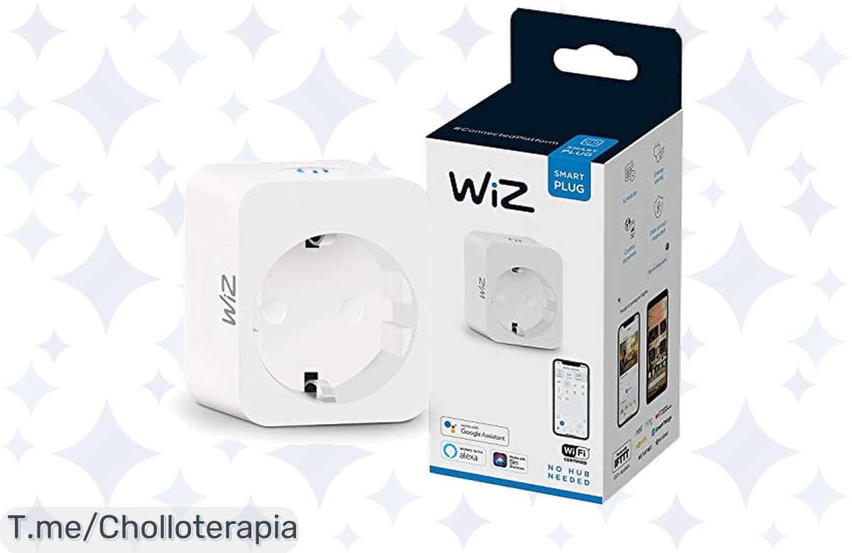 Descubre el enchufe WiFi Wiz: controla tus dispositivos desde tu móvil y transforma tu hogar en inteligente. ¡No te pierdas este ofertón limitado!