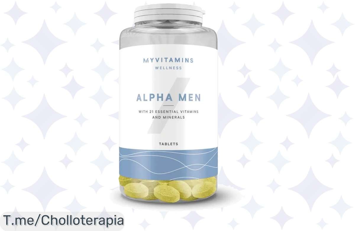 Descubre el ofertón de Multivitamínico Alpha Men y siente la energía como nunca antes. ¡No te quedes sin él, aprovecha este chollo limitado ya!