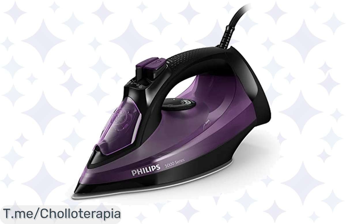 Descubre el ofertón de la Philips Serie 5000: plancha de vapor potente que elimina arrugas en segundos. ¡Hazte con ella ya antes de que se agote este precio loco!