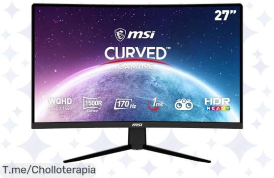 Descubre el ofertón del MSI G273CQ: 27 pulgadas de pura inmersión con curvatura 1500R y 1ms de respuesta, el super chollo que no puedes dejar pasar ¡Compra ya y transforma tu gaming!